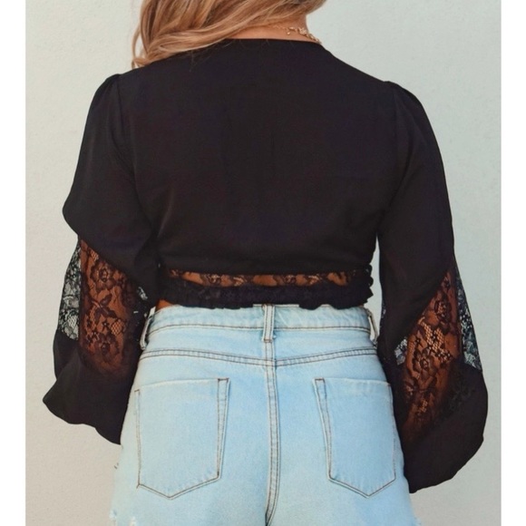 NWT Black Crop Top - Picture 3 of 3